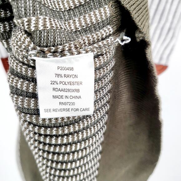 Almost Famous Multicolor Striped Bodycon Maxi Turtleneck Dress Women's Plus 2X - Picture 6 of 7